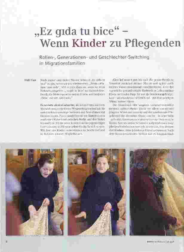 Vorschauseite 1: Ez gida tu bice“ - Wenn Kinder zu Pflegenden ihrer Eltern werden