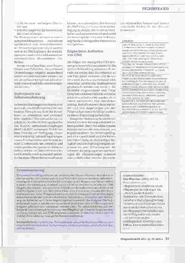 Vorschauseite 3: CINE: Linderung verzögerter Nausea und Emesis nach moderatund hochemetogener