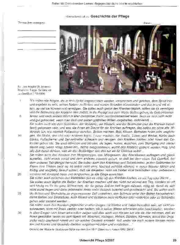 Vorschauseite 2: Mit Entdeckendem Lernen pflegegeschichtliche Inhalte erschließen