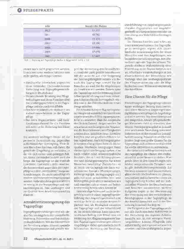 Vorschauseite 3: Eine Chance für Pflegebedürftige, Angehörige und die professionelle Pflege