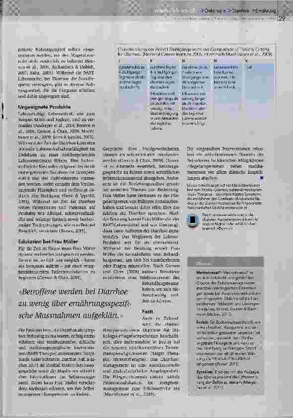 Vorschauseite 3: Diarrhoe während der Chemotherapie