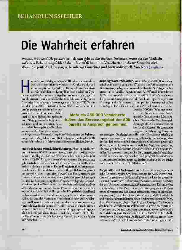Vorschauseite 1: Die Wahrheit erfahren