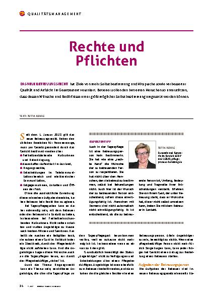 Vorschauseite 1: Rechte und Pflichten
