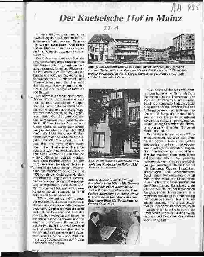 Vorschauseite 1: Der Knebelsche Hof in Mainz