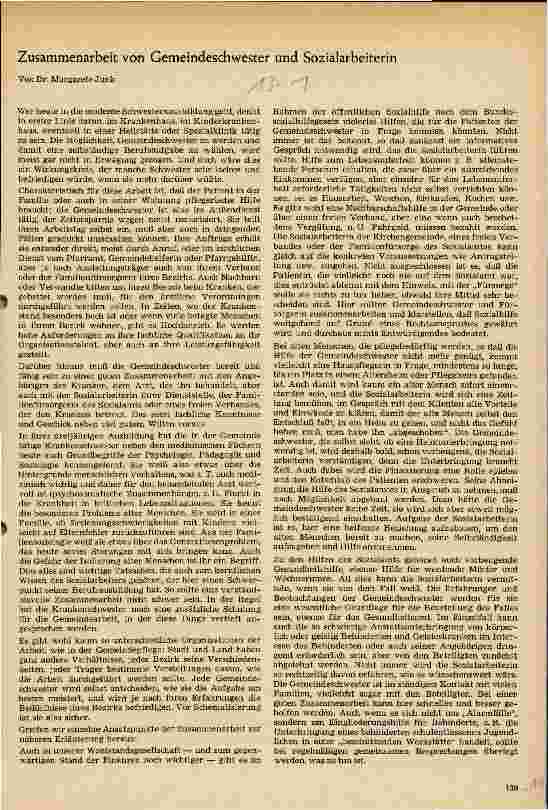 Vorschauseite 1: Zusammenarbeit von Gemeindeschwester und Sozialarbeiterin