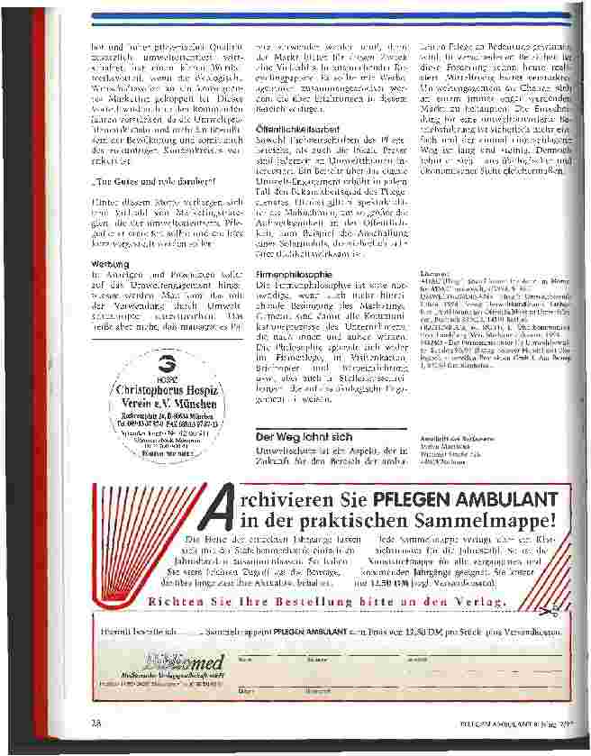 Vorschauseite 3: Umweltschutz in der ambulanten Pflege