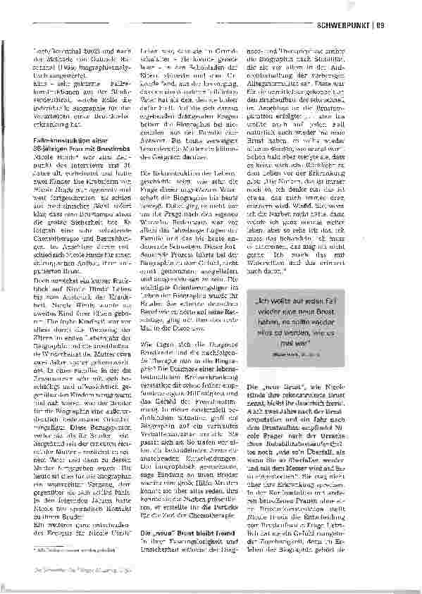 Vorschauseite 2: Brustverlust - was können wir tun?