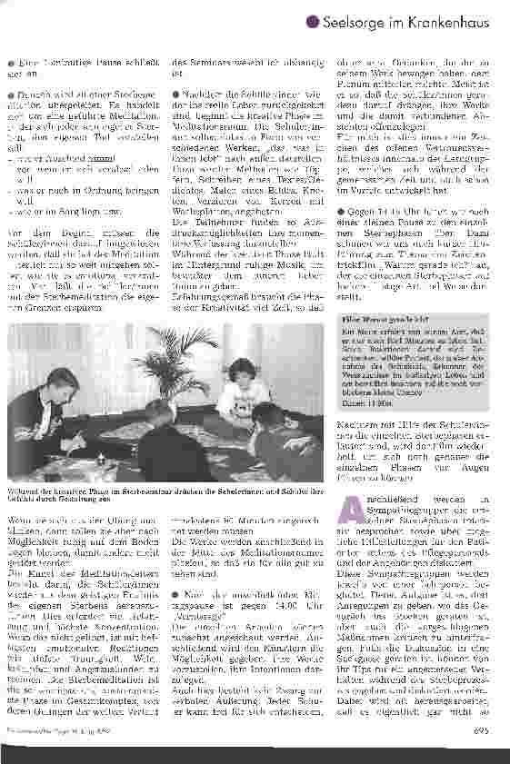 Vorschauseite 3: Als Pflegende Sterben begleiten Seminar für Krankenpflegeschüler 2. Teil