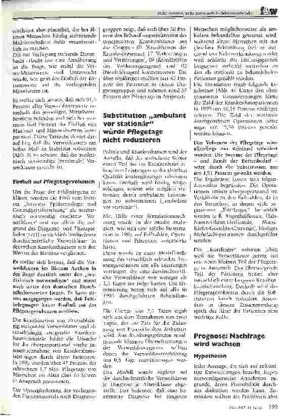 Vorschauseite 2: Mehr Patienten, mehr Betten nach der Jahrtausendwende? Ergebnisse der Studie krankenhaus 2006