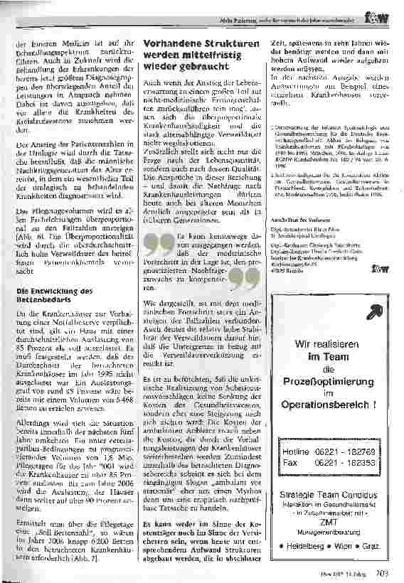 Vorschauseite 5: Mehr Patienten, mehr Betten nach der Jahrtausendwende? Ergebnisse der Studie krankenhaus 2006