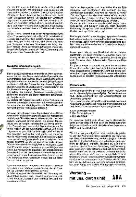 Vorschauseite 3: Rehabilitation in der Altenpflege - ein falsch geprägtes Schlagwort oder reale Möglichkeit?