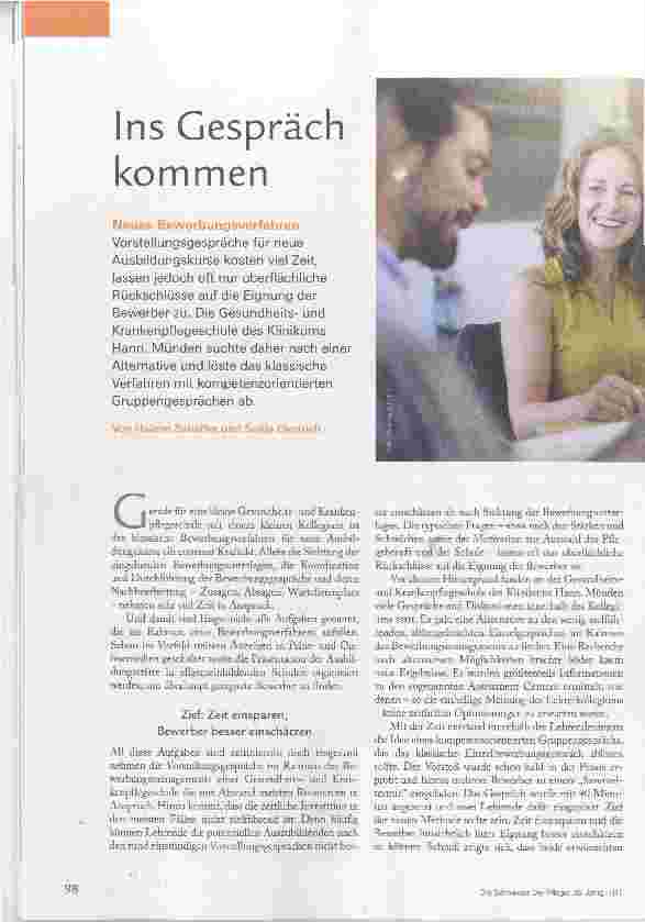 Vorschauseite 1: Ins Gespräch kommen
