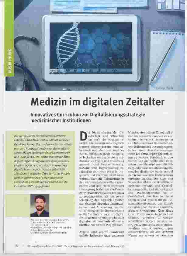 Vorschauseite 1: Medizin im digitalen Zeitalter