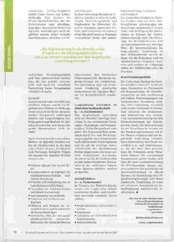 Vorschauseite 3: Medizin im digitalen Zeitalter