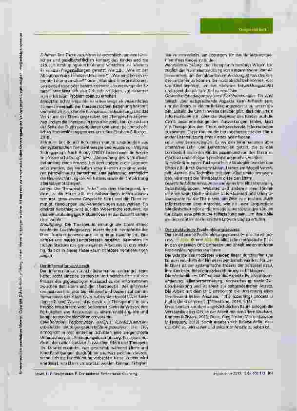 Vorschauseite 4: Occupational Performance Coaching Eitern in ihrer Handlungskompetenz und Handlungsrolle durch Coaching stärken