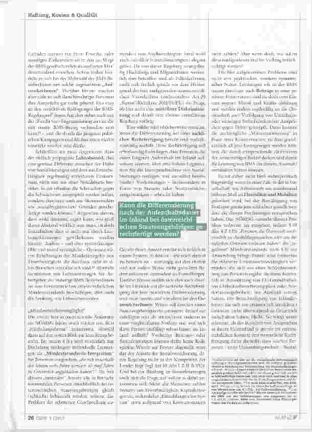 Vorschauseite 3: (Vorläufiges) Aus für die einheiüiche Mindestsicherung