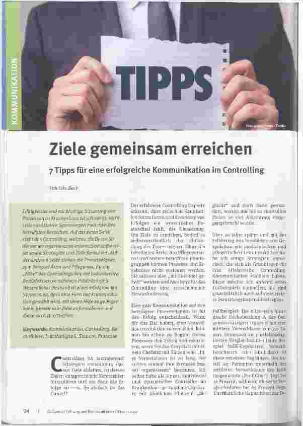 Vorschauseite 1: Ziele gemeinsam erreichen