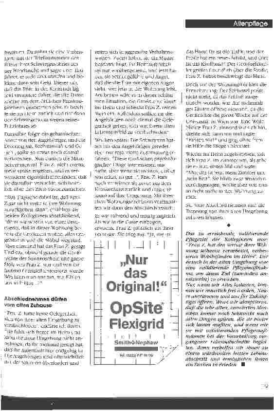 Vorschauseite 2: Abschied von gestern Validierende Pflege hilft, Verlustkrisen zu bewältigen