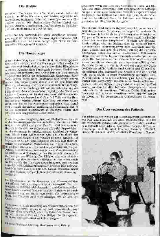 Vorschauseite 3: Das Nierenversagen und seine Behandlung