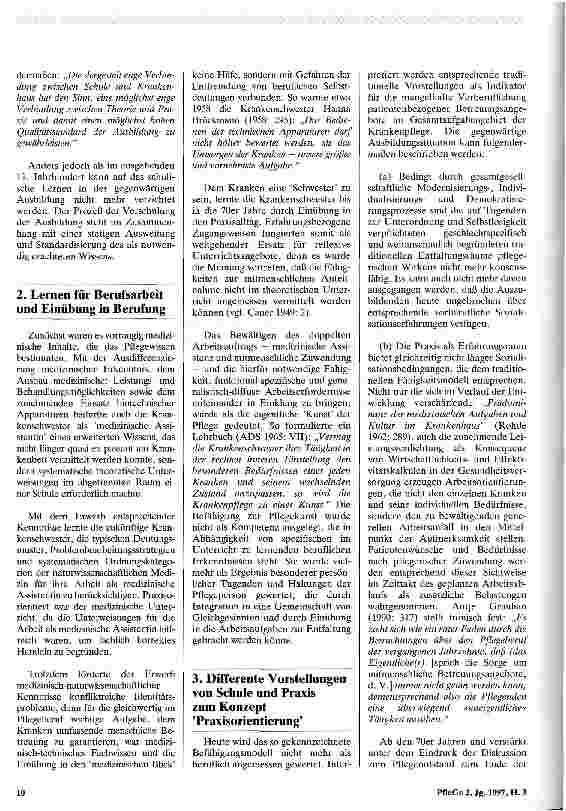 Vorschauseite 2: Das Postulat der Praxisorientierung in der gegenwärtigen Krankenpflegeausbildung