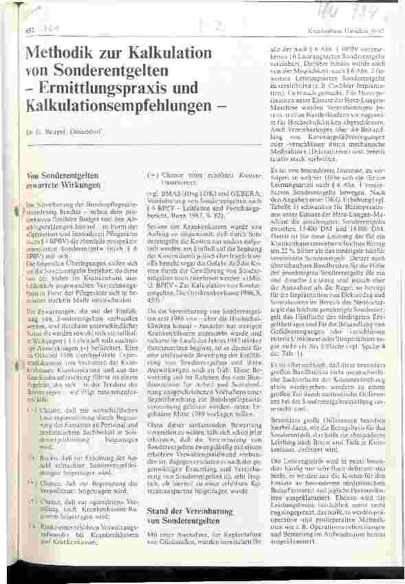 Vorschauseite 1: Methodik zur Kalkulation von Sonderentgelten -Ermittlungspraxis und Kalkulationsempfehlungen-