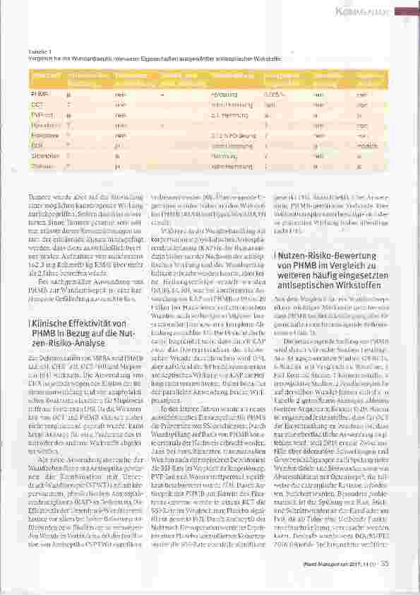 Vorschauseite 4: Erwiderung zum Beitrag „Polihexanid Rechtsaspekte einer Risikoeinschätzung“ von Volker Großkopf und Michael Schanz