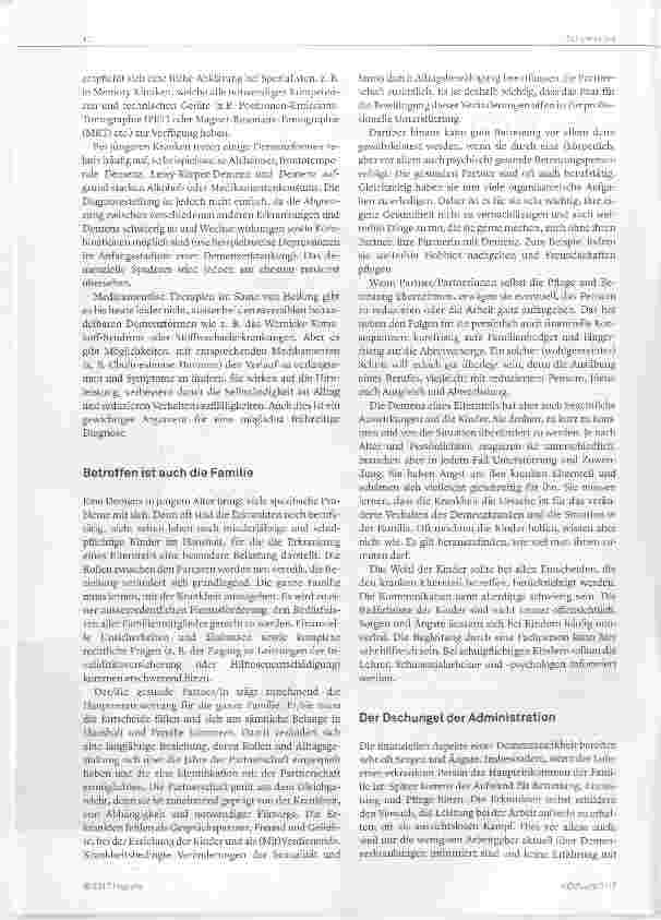 Vorschauseite 2: Demenz mit Mitte 50? Gar nicht so selten!