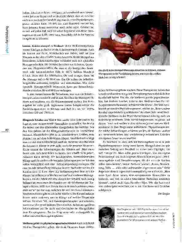 Vorschauseite 3: Fortbildungsführer Medizinische Wellness Von heißen Steinen und Lomi Lomi Nui