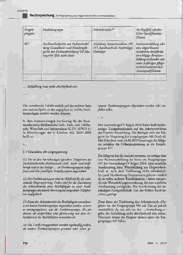 Vorschauseite 4: Zur Eingruppierung einer Hygienefachkraft in einem Krankenhaus