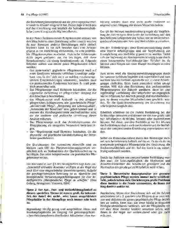 Vorschauseite 2: Pflege im Labyrinth der Orientierungslosigkeit Gerontopsychiatrie - eine Herausforderung an die Konzeptentwicklung der Altenpflege