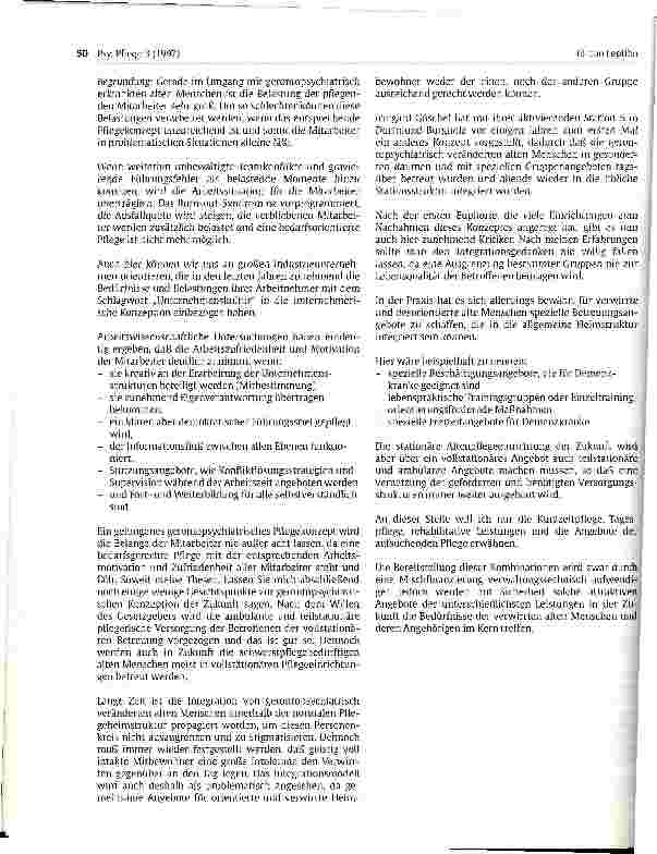 Vorschauseite 4: Pflege im Labyrinth der Orientierungslosigkeit Gerontopsychiatrie - eine Herausforderung an die Konzeptentwicklung der Altenpflege