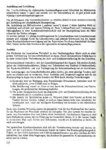 Vorschauseite 4: Krankenpflege in Japan - einst und jetzt