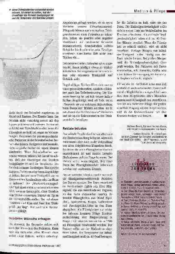 Vorschauseite 4: Dehydratation - wenn der Durst ausbleibt Störungen des Wasserund Elektrolythaushalts im Alter