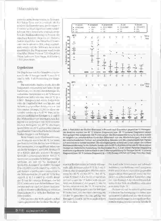 Vorschauseite 5: Entfernung von Biofilm durch Endoskopreiniger: eine Vergleichsstudie