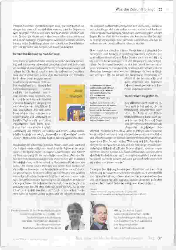 Vorschauseite 2: Technologie und Altern