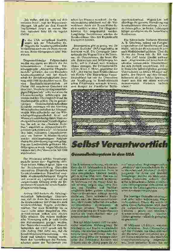 Vorschauseite 3: Amerikanisierung im Gesundheitswesen: Mickey-Mouse-Krankenhouse