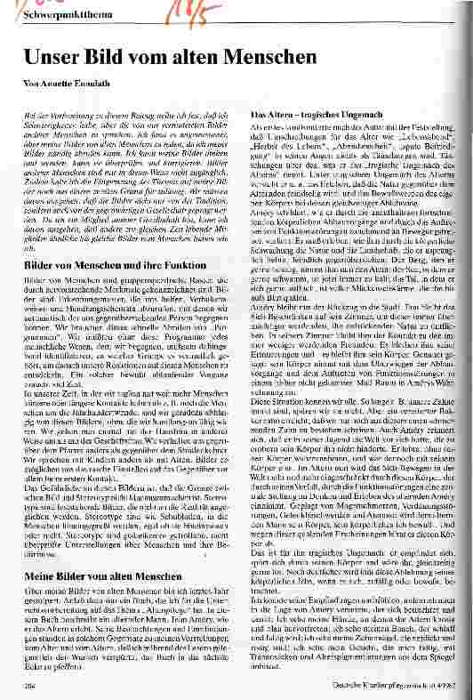 Vorschauseite 1: Unser Bild vom alten Menschen