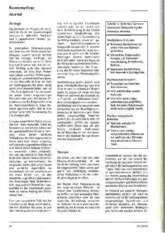 Vorschauseite 3: Anorexia nervosa im Kindesund Jugendalter