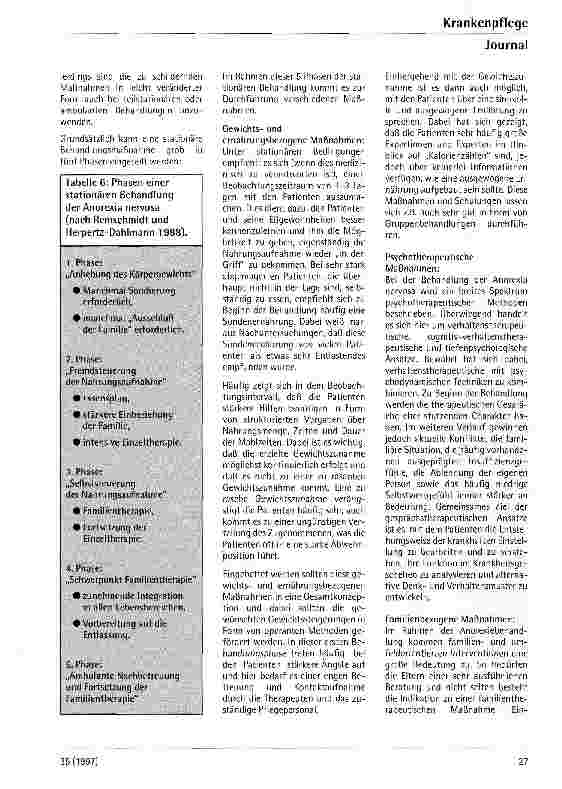 Vorschauseite 4: Anorexia nervosa im Kindesund Jugendalter