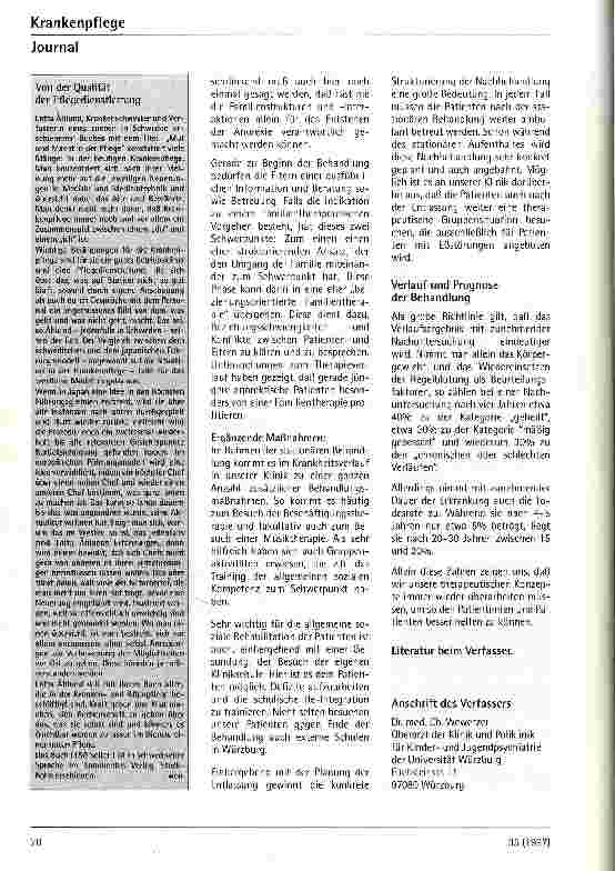 Vorschauseite 5: Anorexia nervosa im Kindesund Jugendalter