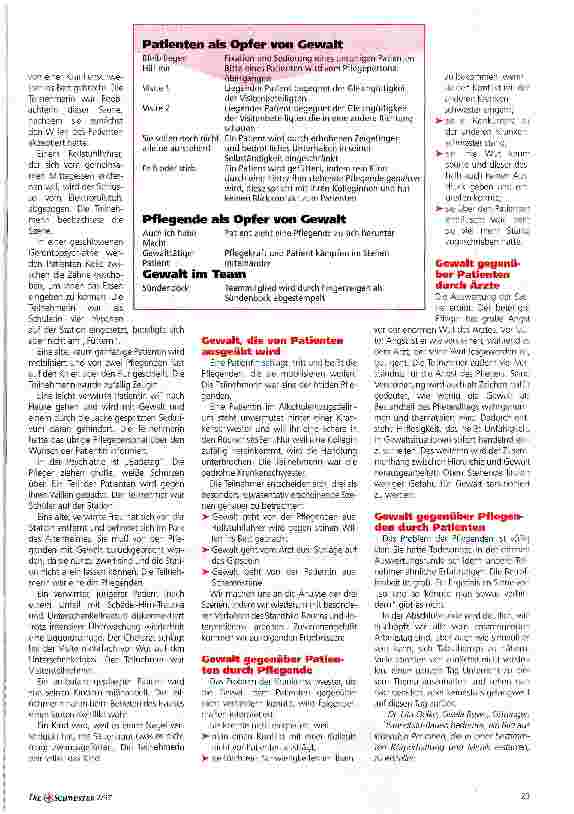 Vorschauseite 2: Gewalt in der Pflege