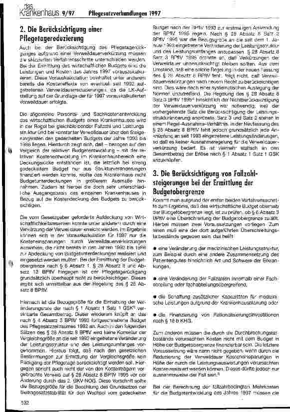 Vorschauseite 2: Leistungsstrukturveränderungen - Nullrunde oder Budgeterhöhung?