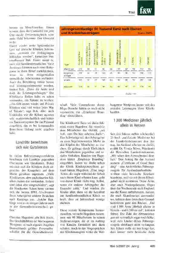 Vorschauseite 2: Kampf um Spitzenpersonal