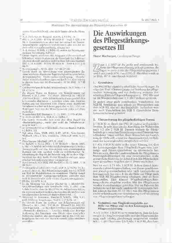 Vorschauseite 6: Der neue Behinderungsbegriff des Bundesteilhabegesetzes (§ 2 Abs. 1 SGB K) - Teil 1