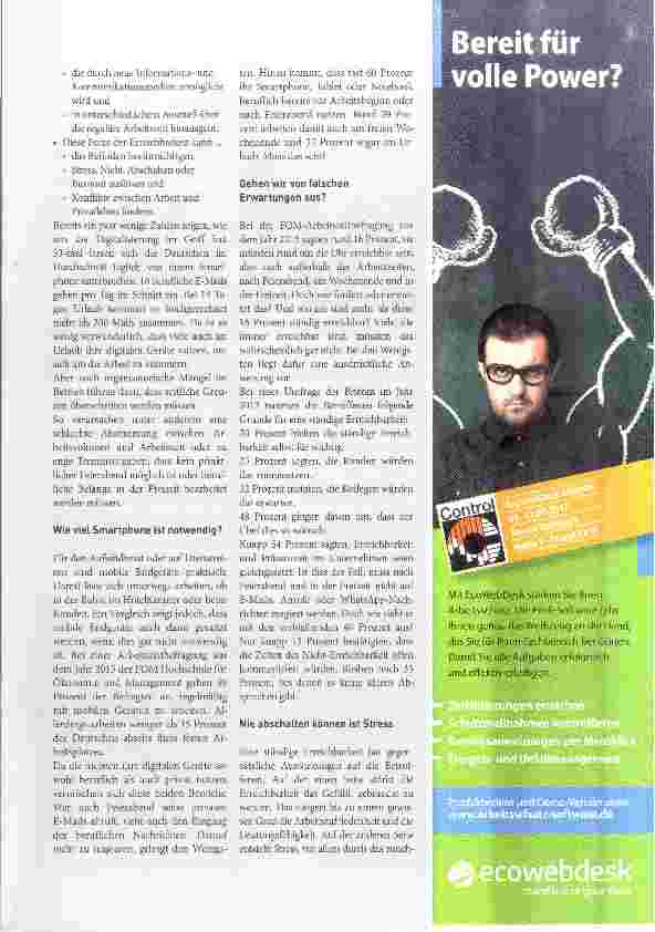 Vorschauseite 2: Und wann ist Feierabend?