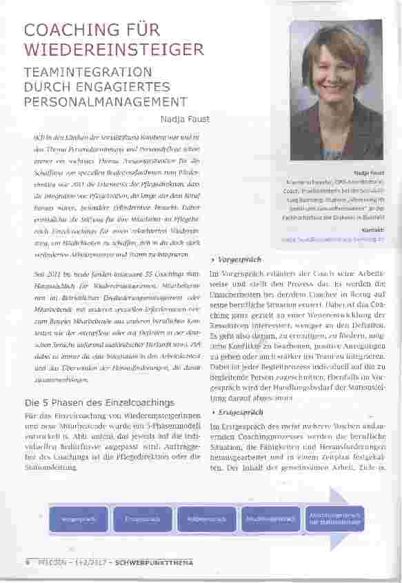 Vorschauseite 1: COACHING FÜR WIEDEREINSTEIGER
