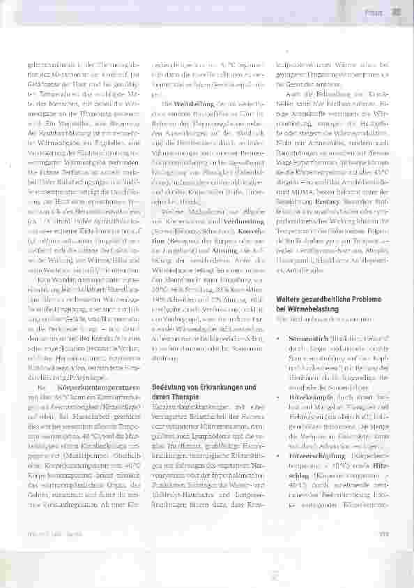 Vorschauseite 2: Arbeit in Wärme und Hitze