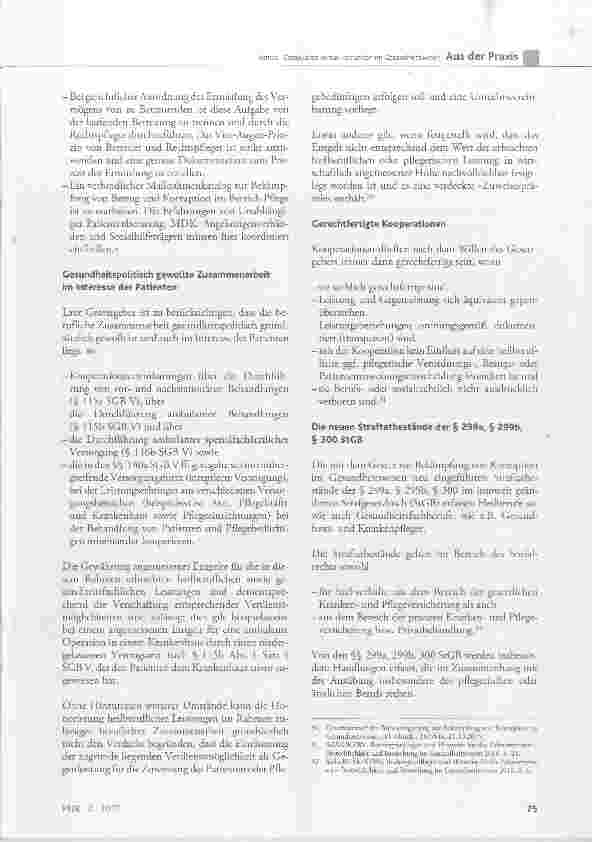 Vorschauseite 6: Compliance versus Korruption im Gesundheitswesen