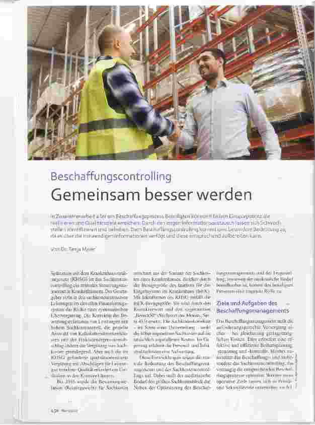 Vorschauseite 1: Beschaffungscontrolling Gemeinsam besser werden