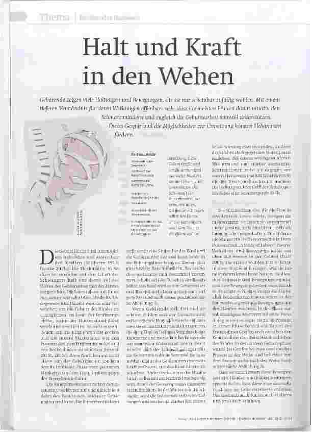 Vorschauseite 1: Halt und Kraft in den Wehen